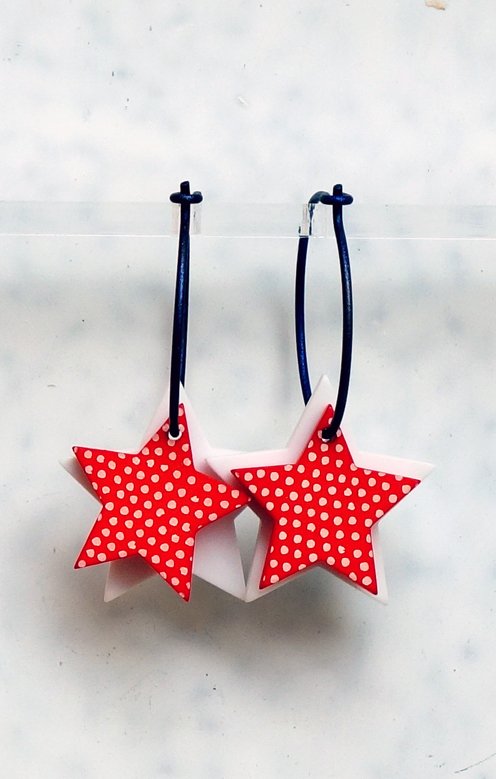 Stjärna Vit Rödvit