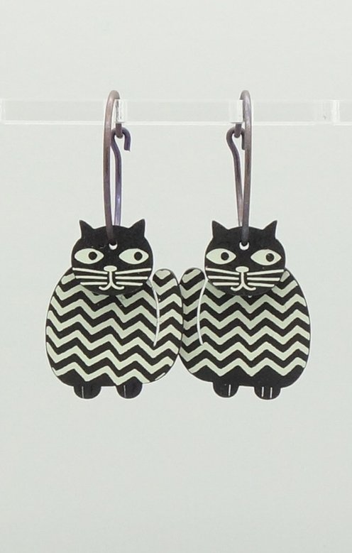 Katt Stor Svartvit Stora Vågor