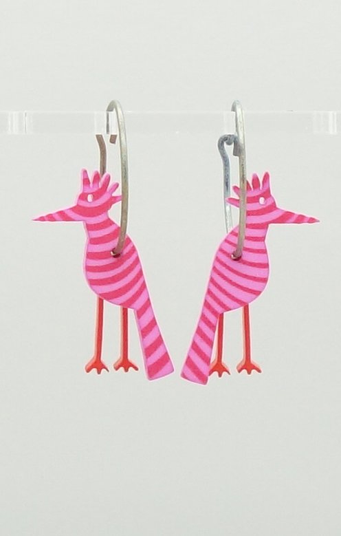 Hackspett Rosaröd Rand