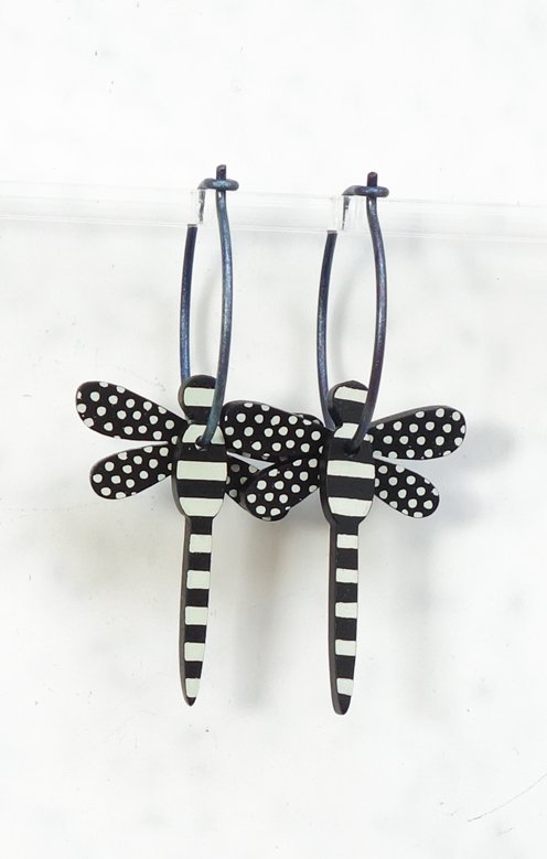 Slända Svartvit - k-form