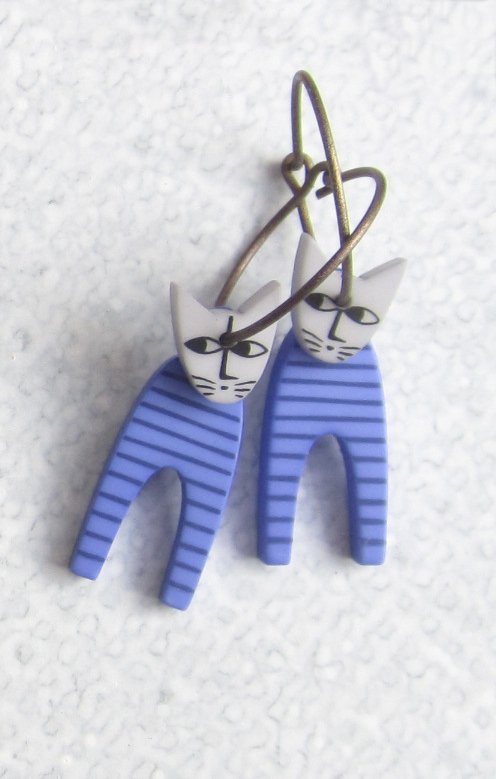 Katt Lång Blå - k-form