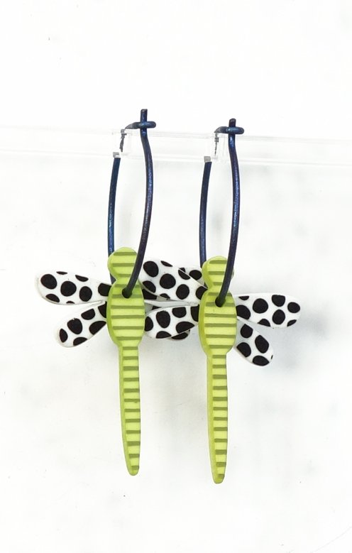 Slända Vitsvart Lime