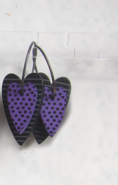 Hjärta Lång Mörklila