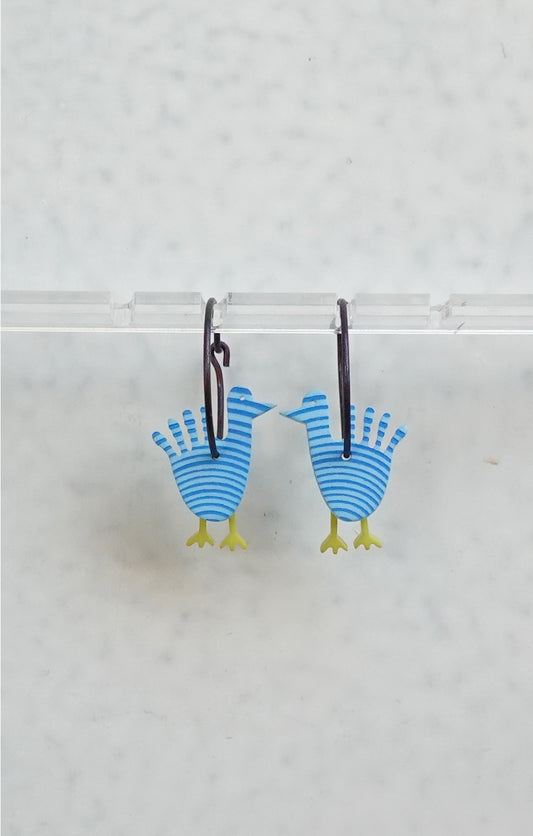 Fågel Kackel Turkos