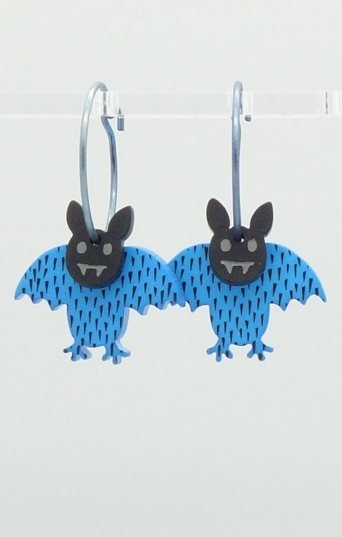 Fladdermus Petrol Svart