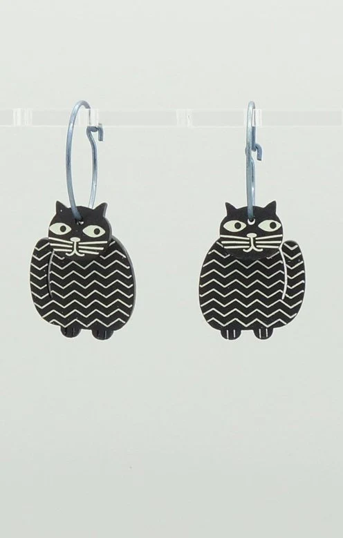 Katt Stor Svartvit Våg