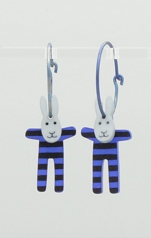 Kanin Lång Mörkblå