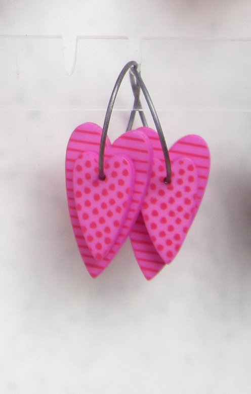 Hjärta Lång Rosa - k-form